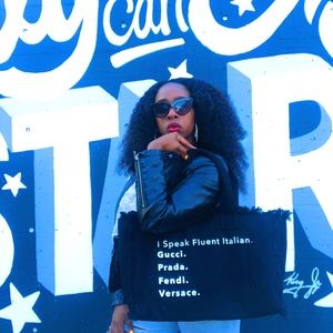 I Speak Fluent Italian Tote